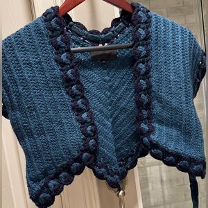 Jill Stuart Vintage Cropped Bolero Vest. Size M/L